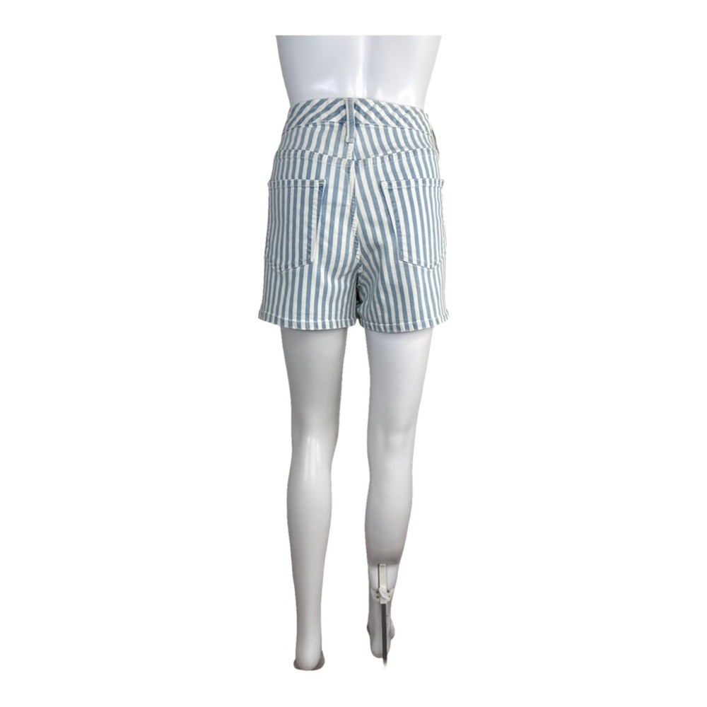 Universal Thread Vintage 90s Blue and White Striped Denim Shorts Sz. 12/31R - Picture 5 of 5